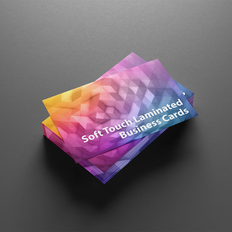 Soft Touch Laminated Business Cards (Double Sided)