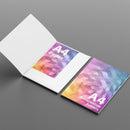 A4 Single Sided Interlocking Presentation Folders on 350gsm with Matt Lamination on the Outside ONLY