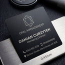 Square Metal Business Cards