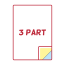 A4 3 Part NCR Pads