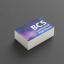 Business Card Sized Matt Laminated Flat Flyers on 450gsm