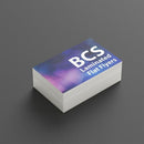 Business Card Sized Matt Laminated Flat Flyers on 450gsm