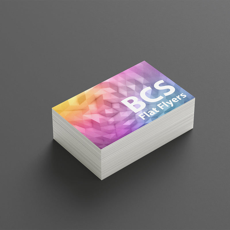 Business Card Sized Flat Flyers on 300gsm (Double Sided)